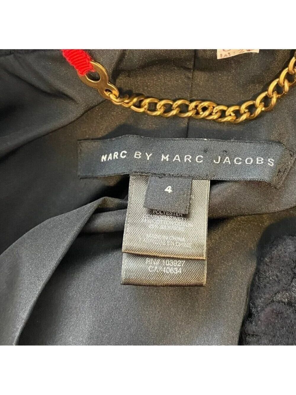 Marc by Marc Jacobs Floral Lace Crochet Bomber Jacket - Picture 4 of 7